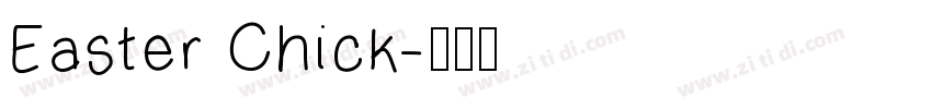 Easter Chick字体转换